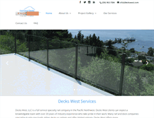 Tablet Screenshot of deckswest.com
